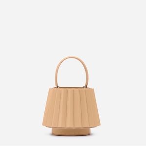 Mlouye | Mini Lantern Bag Pleated - Champagne | brand new